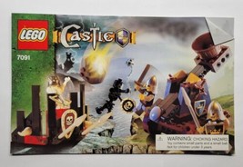 LEGO Castle 7091 Knights&#39; Catapult Defense Instruction Manual ONLY  - £7.77 GBP