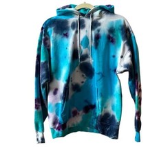 Hanes Ultimate Cotton Multicolor Tie Dye Hoodie Mens Medium Sweatshirt - £11.67 GBP
