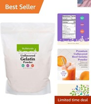 5 lb Unflavored Gelatin Powder - High Protein Collagen Source for Wellness - $87.49
