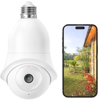 Bulb Security Camera for Home Security with Motion Detection Alarm Night... - £15.94 GBP