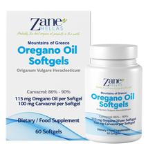 Zane Hellas 20% Oregano Oil Softgels.Provides 64mg Carvacrol/Softgel.60 ... - $17.99