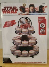 WILTON-3-Tier Cupcake/Treat  Stand: Star Wars The Last Jedi - Resist - NEW! - $9.74