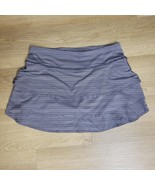 Athleta Skort Womens Large Navy Swagger Tiered Back Zip Pocket Athletic ... - $32.48 CAD
