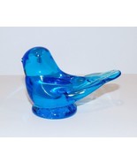 LOVELY 2010 BLUEBIRD OF HAPPINESS TERRA STUDIOS LEO WARD ART GLASS BIRD ... - $21.77