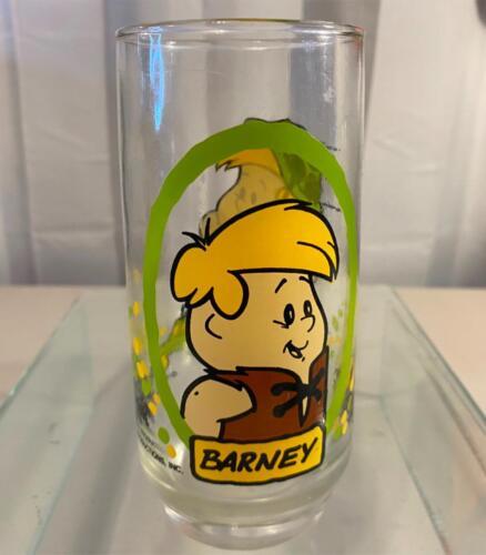 Vintage Flintstone Kids Hanna-Barbera 1986 Barney Drink Glass - $9.89