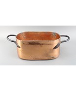 Rare Antique Handmade Copper Large French Roasting Pan Pot AW Stamp 13&quot; ... - £1,009.67 GBP