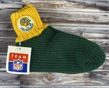 Vintage 80s Rossmor Green Bay Packers Patch Knit Slipper Socks - Made In... - £15.17 GBP