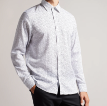 Ted Baker Digby Text Print Button Woven Shirt ( 1 ) - $128.67