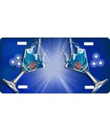Personalized Custom License Plate Auto Car Tag Champagne glasses - £13.36 GBP