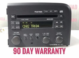 VOLVO S-80 S80 Radio Stereo 4 Disc Changer CD Player RDS ,Face #HU-801 “VO5017” - £78.21 GBP