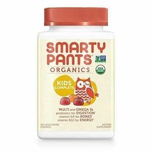 NEW SmartyPants Vegetarian Organic Kids Daily Gummy Vitamins Multivitamin - £21.84 GBP