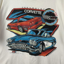 Vintage Corvette T Shirt Chevrolet 1992 Promo Tee USA 90s Logo Crew Cars... - £27.37 GBP