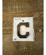 Simplicity Iron On Black Patch Letter C - €10,03 EUR