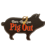BBQ Pig Out Bar-B-Que Pig Roast  Sign Decor ManCave Patio Deck Cook Out ... - $10.92 CAD