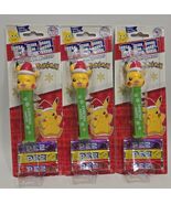 PEZ Christmas Pikachu Red Hat Blister, Lot Of 3 - $21.77
