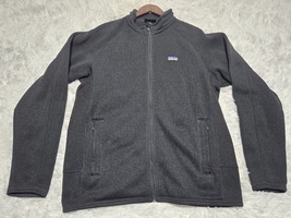 Patagonia Sweater Mens M/L Black Full Zip Pullover Jacket Mock Neck (NO ... - $27.66