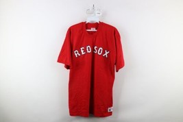 Vintage 80s Rawlings Mens XL Spell Out Boston Red Sox Baseball T-Shirt Red USA - £36.93 GBP