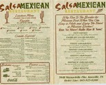 Salsa Mexican Menu Maynardville Pike Knoxville Tennessee 1990&#39;s - $17.82