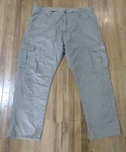 Wrangler Carpenter Pants Mens 40x30 Khaki Fleece Lined Insulated Work Pa... - $267.94 MXN