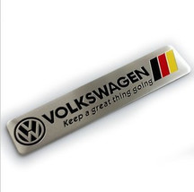 Suitable For Volkswagen  National Flag Modification Aluminum Alloy Brushed Three - £11.80 GBP