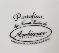 Ambiance Portofino 7&quot; Teapot &amp; Lid Blue White Flowers Nanette Vacher Cof... - £54.65 GBP