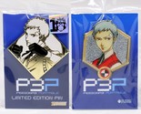 Persona 3 Akihiko Sanada Enamel Pins Set Of 2 Official Atlus Collectibles - $26.99