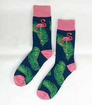 Pink Top Flamingo Socks Novelty Unisex 6-12 Crazy Fun SF153 - £6.31 GBP