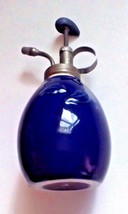 Antique Cobalt Blue Ceramic Sprayer Bottle Top Pump Mist Indoor Outdoor - £13.07 GBP