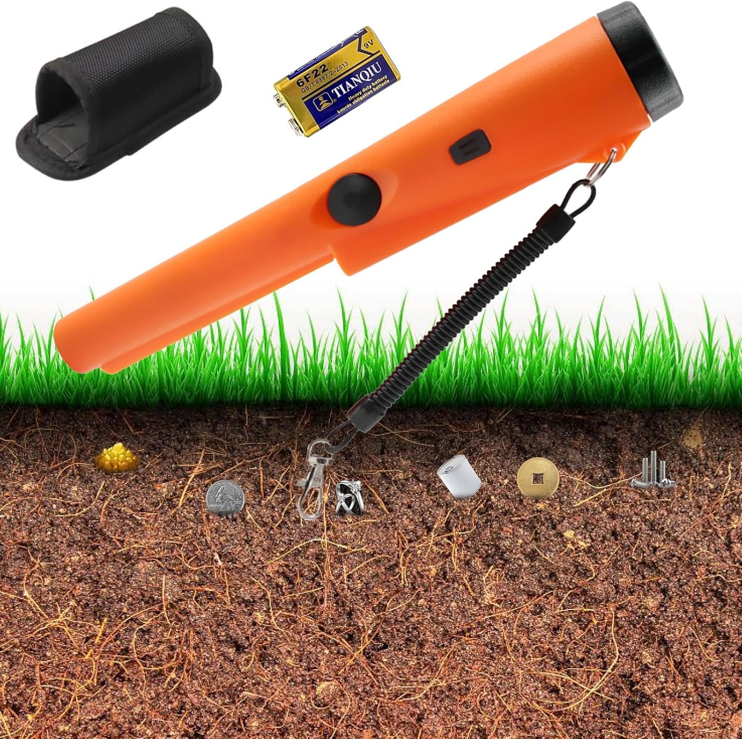 Metal Detector Pinpointer - Professional Waterproof Handheld Pin Pointer... - $35.99