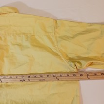 Bob Timberlake Build To Last Men's Yellow Cotton Short Sleeve Pockets Size Large image 12