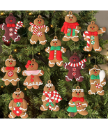 12Pcs Gingerbread Man Ornaments for Christmas Tree, Assorted Gingerbread... - $210.16 MXN