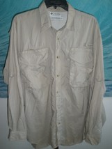 Men&#39;s Columbia Sportswear PFG Long Sleeve Vented Fishing/Hiking Shirt Sz XL - $35.63