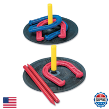 Champion Sports Indoor Outdoor Horseshoe Set - Red - $29.96