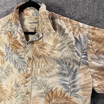 Vintage Cooke Street Hawaiian Shirt Mens Large All Over Print Button Up Honolulu - £18.26 GBP