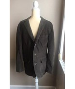 J Crew Mens Blazer Sport Coat Brown Cordruoy Cotton Sz M 3 Button - $110.65 CAD