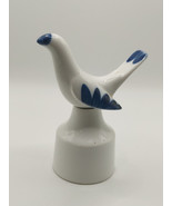 Vintage Royal Worcester Blue &amp; White Bird Pie Funnel - $28.62