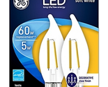 GE C10 E12 (Candelabra) LED Bulb Soft White 60 Watt Equivalence 2 pk - $27.90