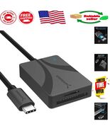 LED Indicator USB Type-C Dual-Slot Card Reader for Fast SDXC &amp; microSD T... - €29,17 EUR