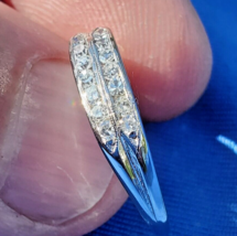 Earth mined Diamond Wedding Band Double Row Antique Bridal Anniversary Ring - $30,372.96 MXN
