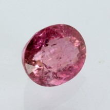 Tourmaline Pink Red Rubellite Faceted 7.5x6.3mm Oval I1 Clarity Gem 1.46 carat - £24.30 GBP