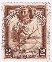 Stamps British Guiana King George V 2 Cent Value Used - $2.16