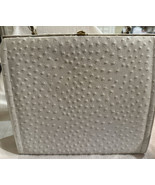 Vintage White Ostrich Leather Pocketbook NOS Made in Sydney - £311.50 GBP