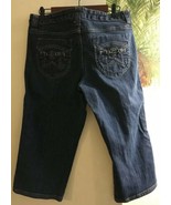 Metro 7 Women&#39;s Sz. 14 Attention Dark Indigo Jean Capri Crop Pants Long ... - $18.75 CAD