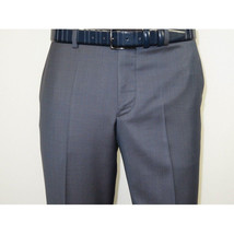 Men Suit BERLUSCONI Turkey 100% Italian Wool Super 180's 3pc Vested #Ber11 Blue image 10