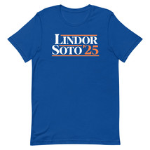 FRANCISCO LINDOR &amp; JUAN SOTO T-SHIRT New York Baseball 2025 Presidential... - £14.17 GBP+