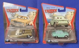 2x Disney Cars 2 Diecast #27 MEL DORADO W6679 + #18 Petrov Trunkov V2818... - $14.90