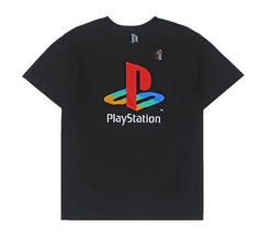 Officially Licensed Playstation Graphic Logo Black Men&#39;s Large T-Shirt - £14.22 GBP