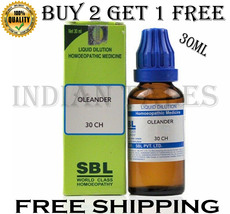 SBL Oleander Dilution 30 CH (30ml) Hoeopathic Drop Buy 2 Get 1 Free - £15.17 GBP