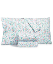 4PC Whim by Martha Stewart Collection Flannel Cotton Full Sheet Set Ditsy Floral - $159.99
