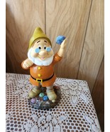 2025 New Disney Snow White Dwarf DOC Garden Statue 8&quot;  Sparkly Colorful - $39.99